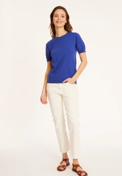 Maison Montagut T-Shirt Col Rond En Coton Bio - Moon><noscript><img width=