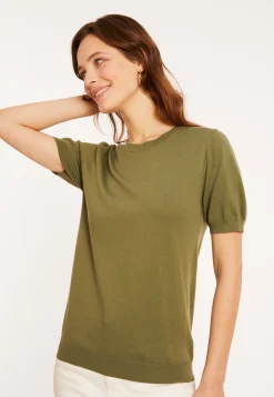 Maison Montagut T-Shirt Col Rond En Coton Bio - Moon><noscript><img width=