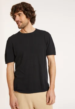 Maison Montagut T-Shirt Col Rond En Coton Brosse - Don><noscript><img width=