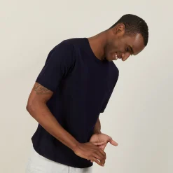 Maison Montagut T-Shirt Col Rond En Fil Lumiere - Bocca><noscript><img width=