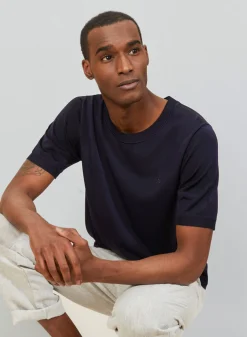 Maison Montagut T-Shirt Col Rond En Fil Lumiere - Bocca><noscript><img width=