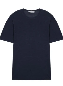 Maison Montagut T-Shirt Col Rond En Lin Flamme - Renaud><noscript><img width=