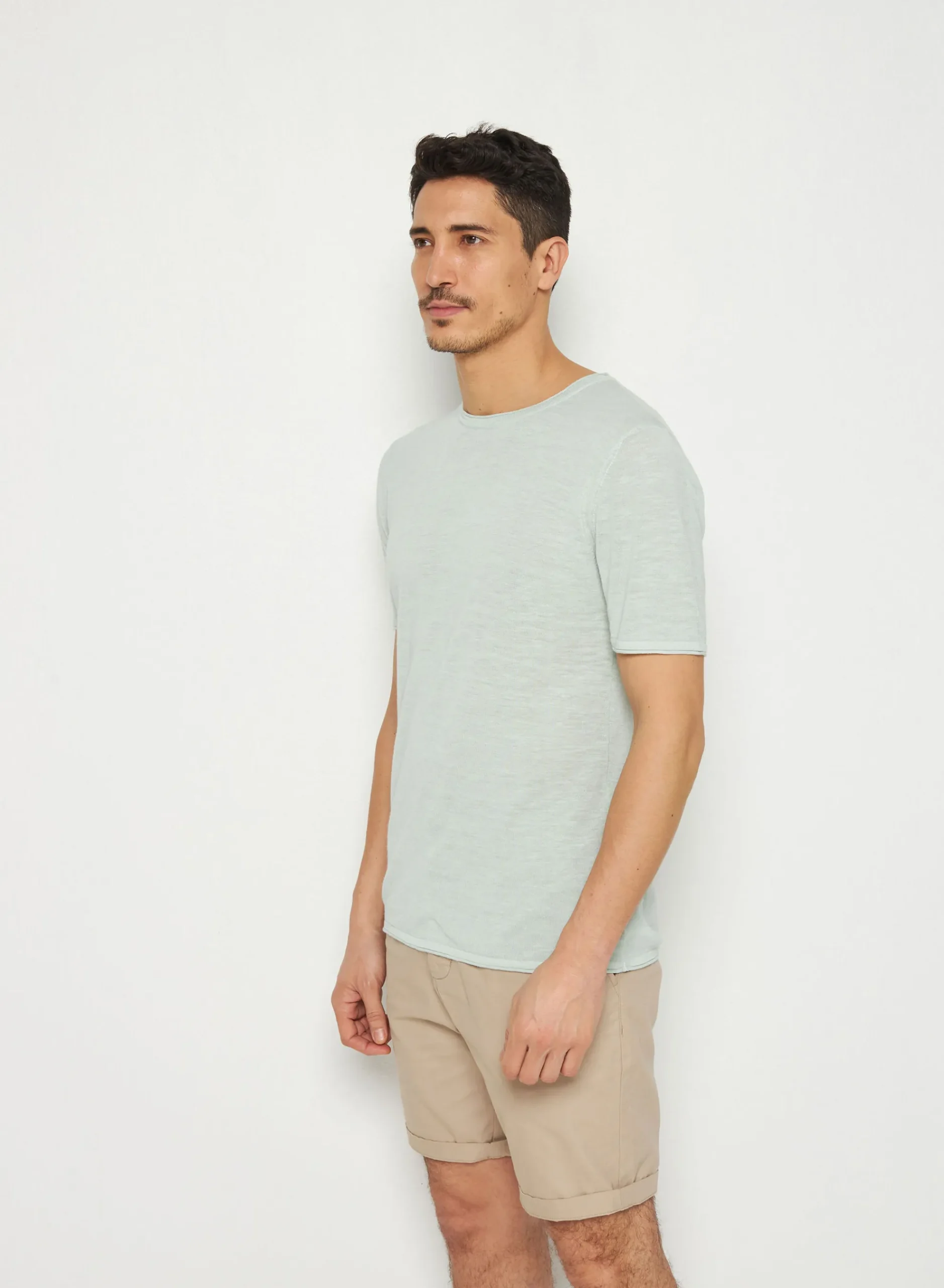 Maison Montagut T-Shirt Col Rond En Lin Flamme - Renaud>Homme T-Shirts