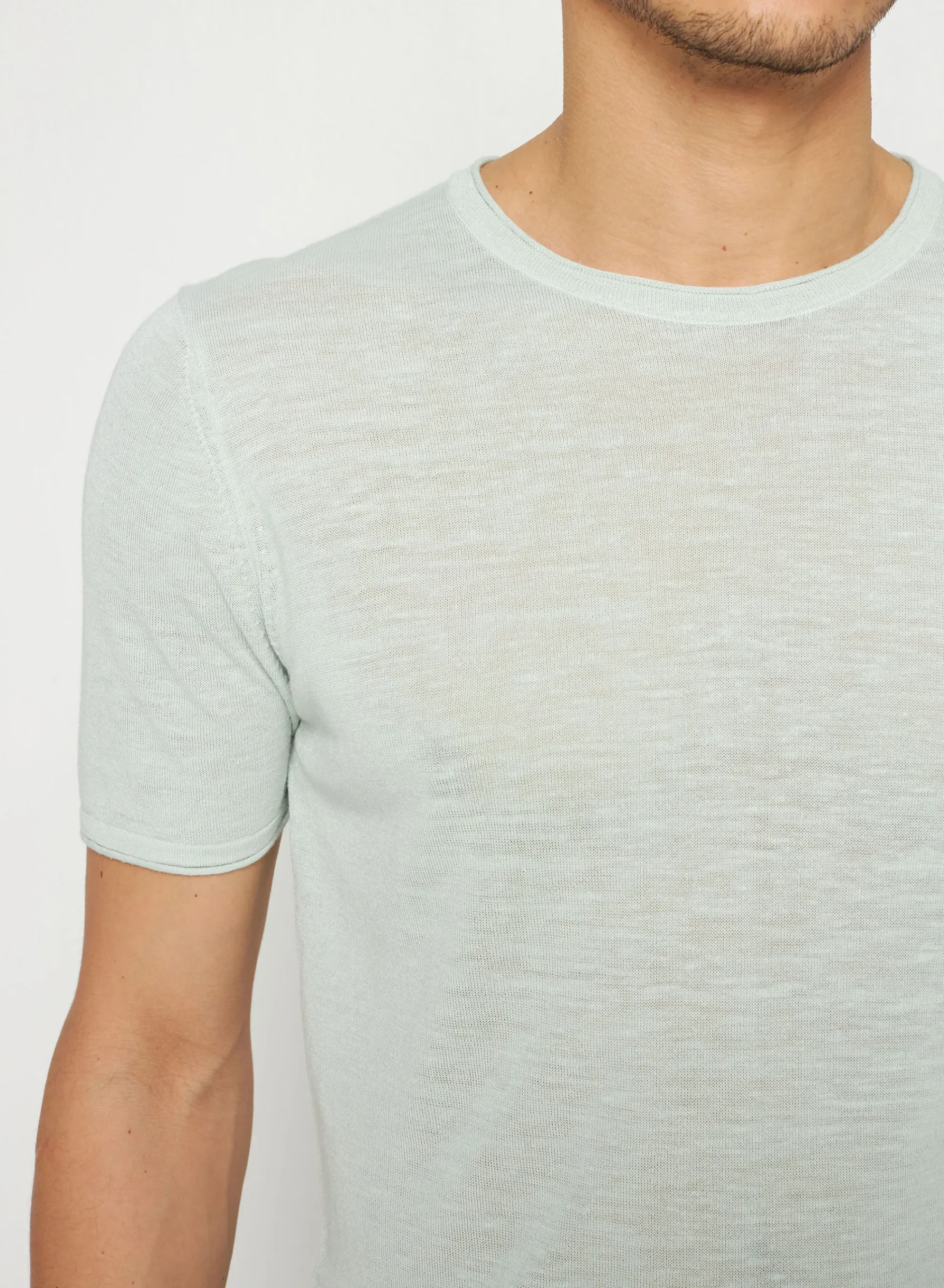 Maison Montagut T-Shirt Col Rond En Lin Flamme - Renaud>Homme T-Shirts