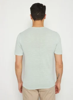 Maison Montagut T-Shirt Col Rond En Lin Flamme - Renaud><noscript><img width=