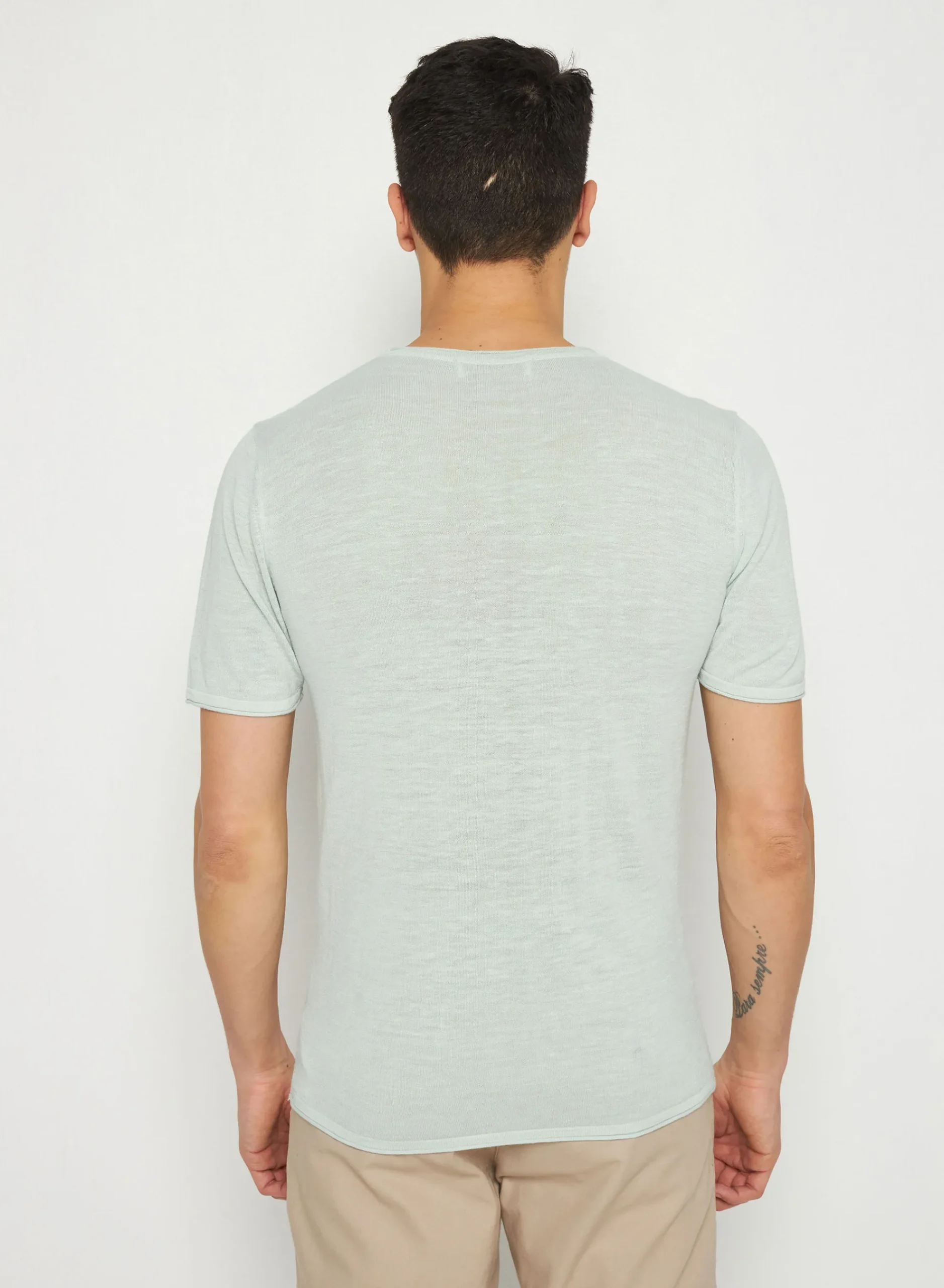 Maison Montagut T-Shirt Col Rond En Lin Flamme - Renaud>Homme T-Shirts