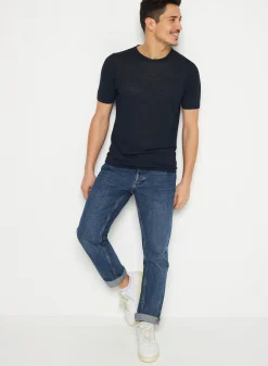 Maison Montagut T-Shirt Col Rond En Lin Flamme - Renaud><noscript><img width=