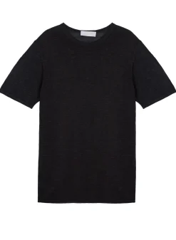 Maison Montagut T-Shirt Col Rond En Lin Flamme - Renaud><noscript><img width=