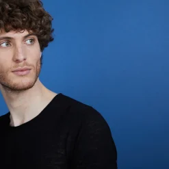 Maison Montagut T-Shirt Col Rond En Lin Flamme - Bosea><noscript><img width=