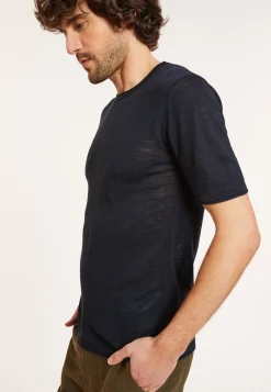 Maison Montagut T-Shirt Col Rond En Lin Flamme - Renaud><noscript><img width=