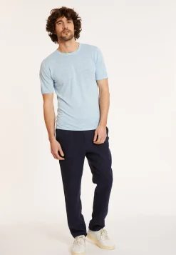 Maison Montagut T-Shirt Col Rond En Lin Flamme - Renaud><noscript><img width=