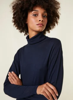 Maison Montagut T-Shirt Col Roule En Bambou Cachemire Fine Maille - Aerio><noscript><img width=