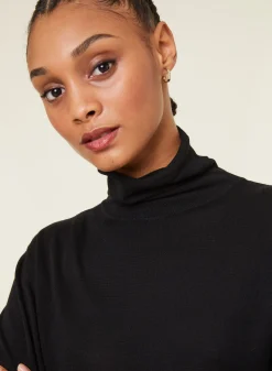 Maison Montagut T-Shirt Col Roule En Bambou Cachemire Fine Maille - Aerio><noscript><img width=