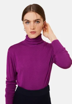 Maison Montagut T-Shirt Col Roule En Bambou Cachemire Fine Maille - Aerio><noscript><img width=