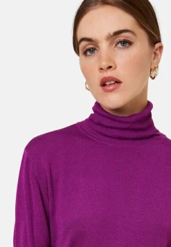 Maison Montagut T-Shirt Col Roule En Bambou Cachemire Fine Maille - Aerio><noscript><img width=