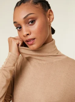 Maison Montagut T-Shirt Col Roule En Bambou Cachemire Fine Maille - Aerio><noscript><img width=