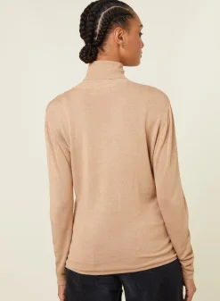 Maison Montagut T-Shirt Col Roule En Bambou Cachemire Fine Maille - Aerio><noscript><img width=