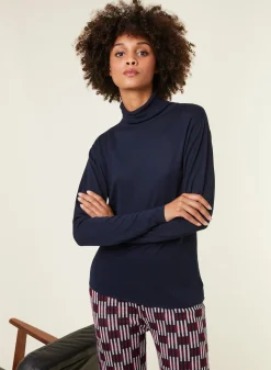 Maison Montagut T-Shirt Col Roule En Bambou Cachemire Fine Maille - Aerio><noscript><img width=