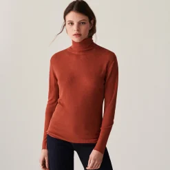 Maison Montagut T-Shirt Col Roule En Bambou Cachemire Fine Maille - Aerio><noscript><img width=