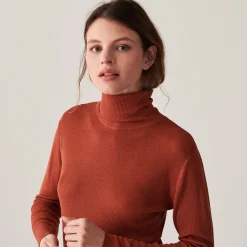 Maison Montagut T-Shirt Col Roule En Bambou Cachemire Fine Maille - Aerio><noscript><img width=