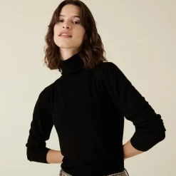 Maison Montagut T-Shirt Col Roule En Bambou Cachemire Fine Maille - Aerio><noscript><img width=