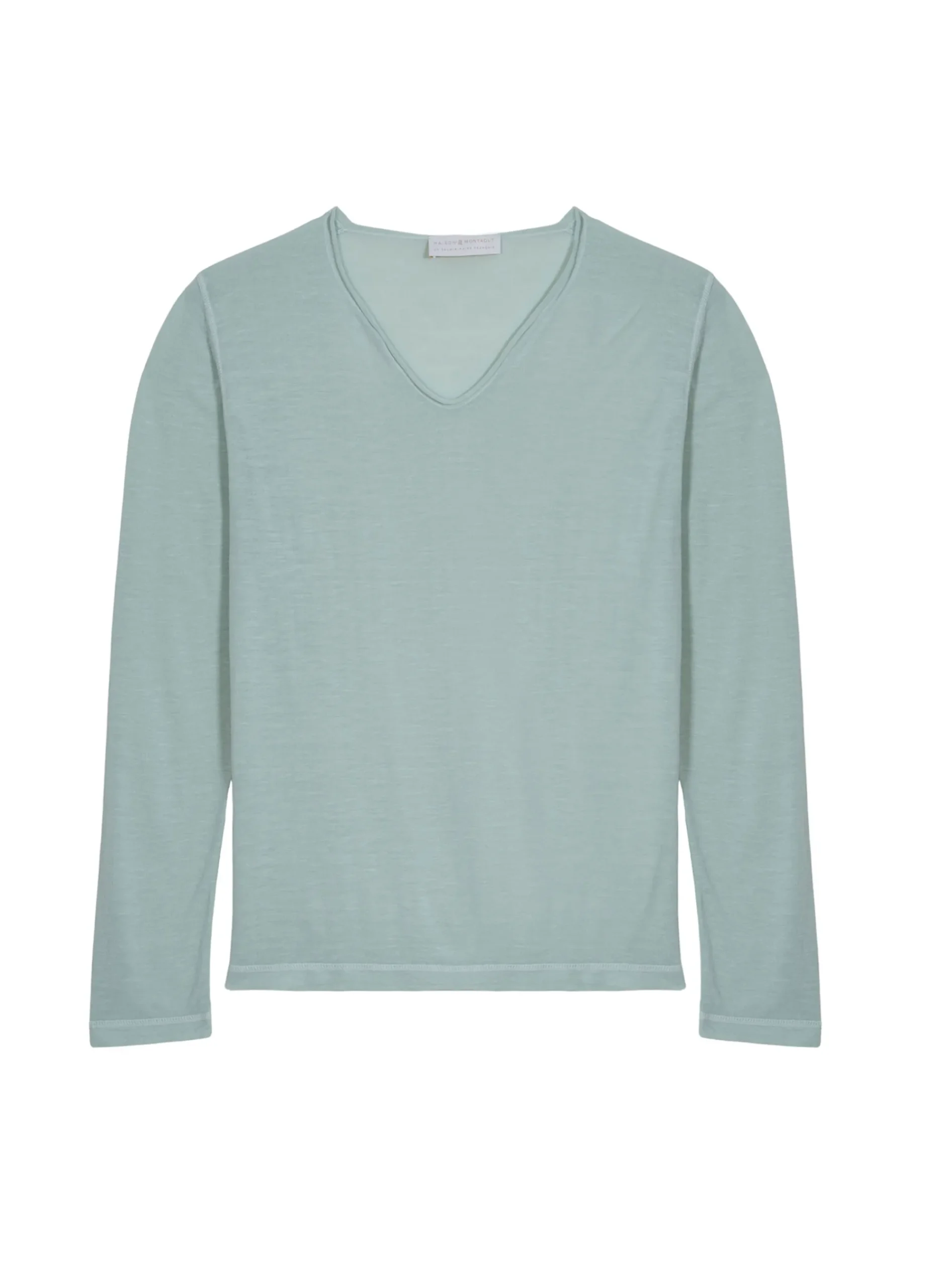 Maison Montagut T-Shirt Col Tunisien En Lin Flamme - Blayne>Homme T-Shirts