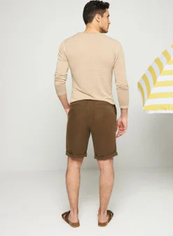 Maison Montagut T-Shirt Col Tunisien En Lin Flamme - Blayne><noscript><img width=