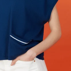 Maison Montagut T-Shirt Col V En Lin Cachemire - Meg><noscript><img width=