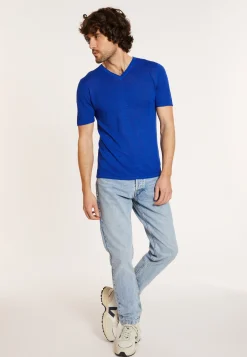 Maison Montagut T-Shirt Col V En Lin Flamme - Reuben><noscript><img width=