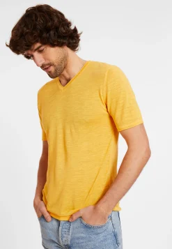 Maison Montagut T-Shirt Col V En Lin Flamme - Reuben><noscript><img width=