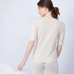 Maison Montagut T-Shirt En Bambou Cachemire - Henne><noscript><img width=