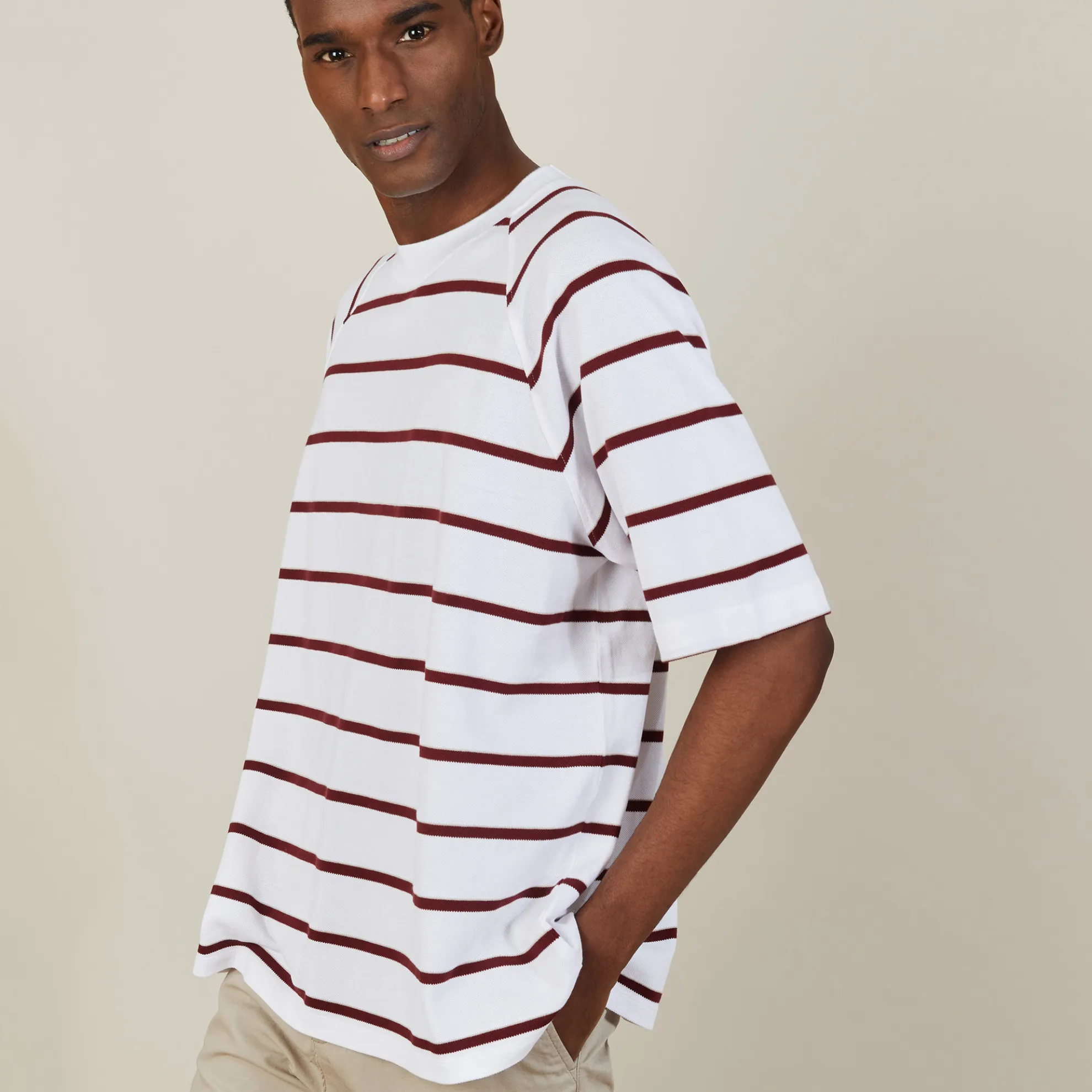 Maison Montagut T-Shirt En Coton A Rayures - Patrick>Homme T-Shirts