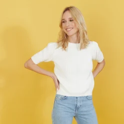 Maison Montagut T-Shirt En Coton Bio Grosse Maille - Marie>Femme T-Shirts