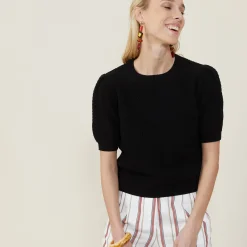 Maison Montagut T-Shirt En Coton Bio Grosse Maille - Marie><noscript><img width=