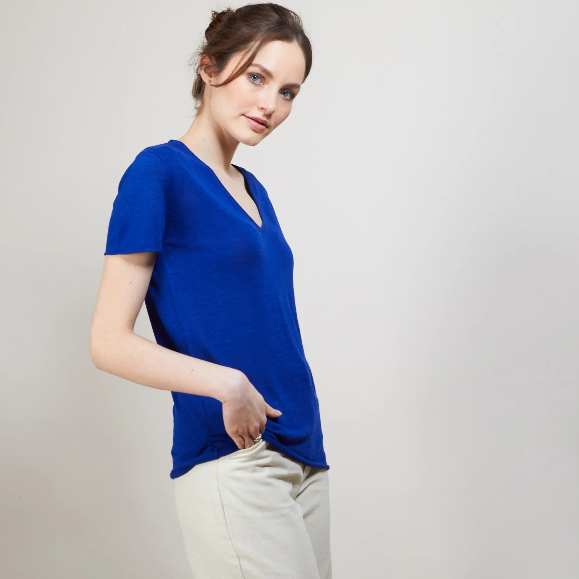 Maison Montagut T-Shirt En Lin Flamme - Balkan>Femme T-Shirts