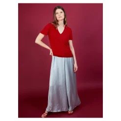 Maison Montagut T-Shirt En Lin Flamme - Balkan><noscript><img width=