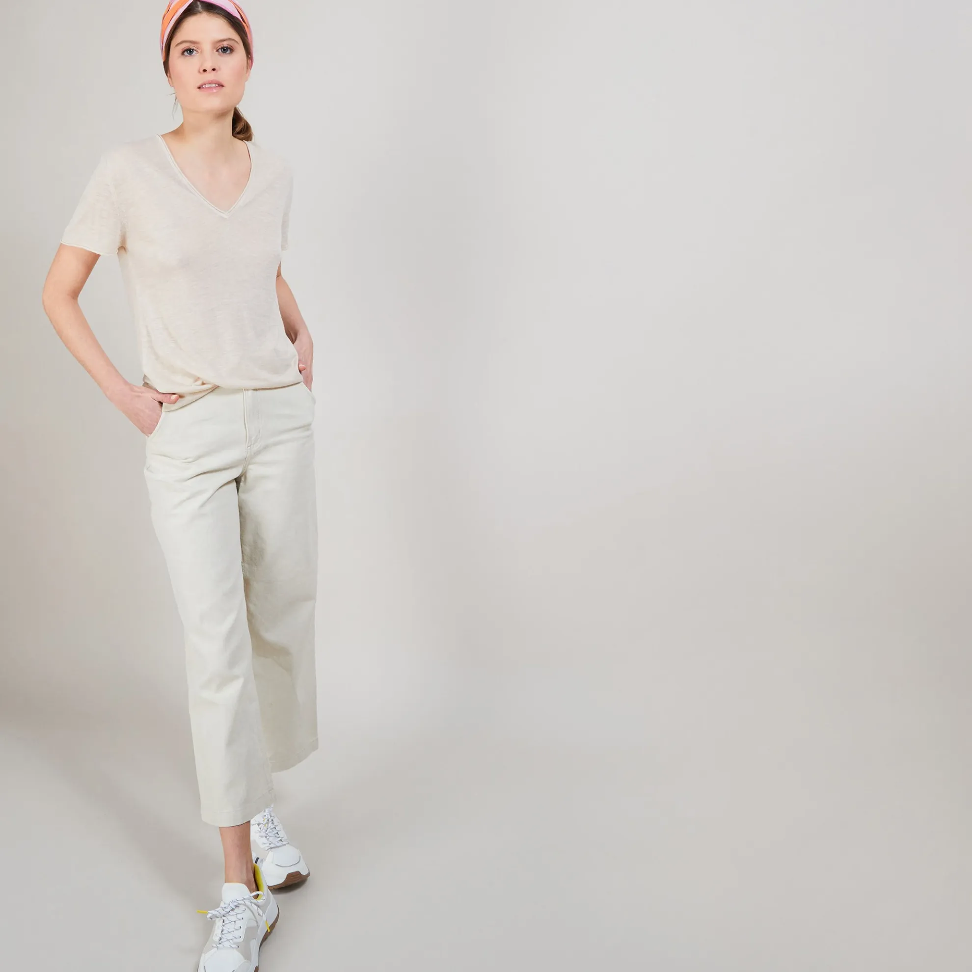 Maison Montagut T-Shirt En Lin Flamme - Balkan>Femme T-Shirts