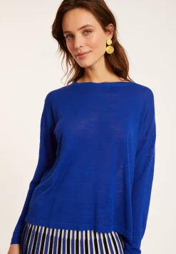 Maison Montagut T-Shirt En Lin Flamme Boutonne Dos - Polly><noscript><img width=