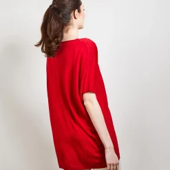 Maison Montagut T-Shirt Long En Lin Flamme - Bil><noscript><img width=