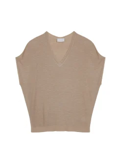 Maison Montagut T-Shirt Manche Chauve-Souris En Lin Flamme - Tarra><noscript><img width=