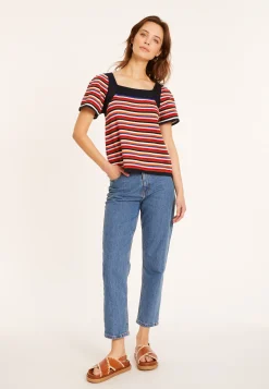 Maison Montagut T-Shirt Manches Ballon En Coton Bio - Mezzo><noscript><img width=