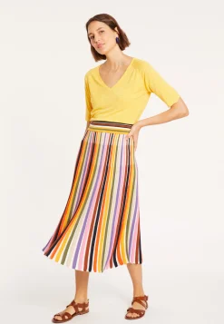 Maison Montagut T-Shirt Manches Coudes En Lin Flamme - Bonbon><noscript><img width=