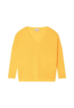 Maison Montagut T-Shirt Oversize Col V En Lin Flamme - Beja>Femme T-Shirts