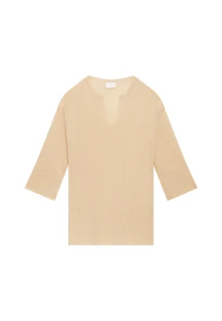 Maison Montagut Tunique Ample Col V En Lin - Marielle><noscript><img width=