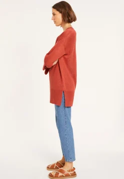 Maison Montagut Tunique Ample Col V En Lin - Marielle><noscript><img width=