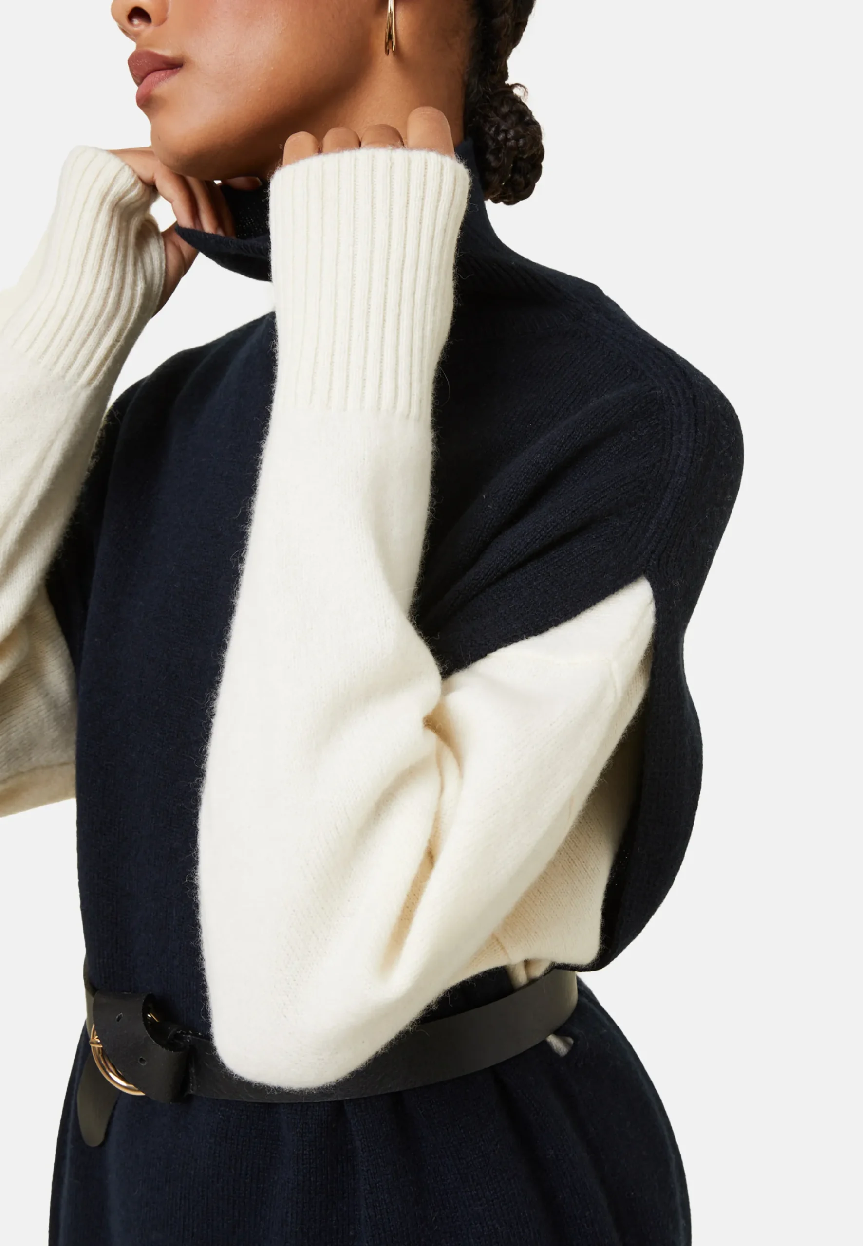 Maison Montagut Tunique Sans Manches Col Montant En Laine Et Cachemire - Garance>Femme Robes