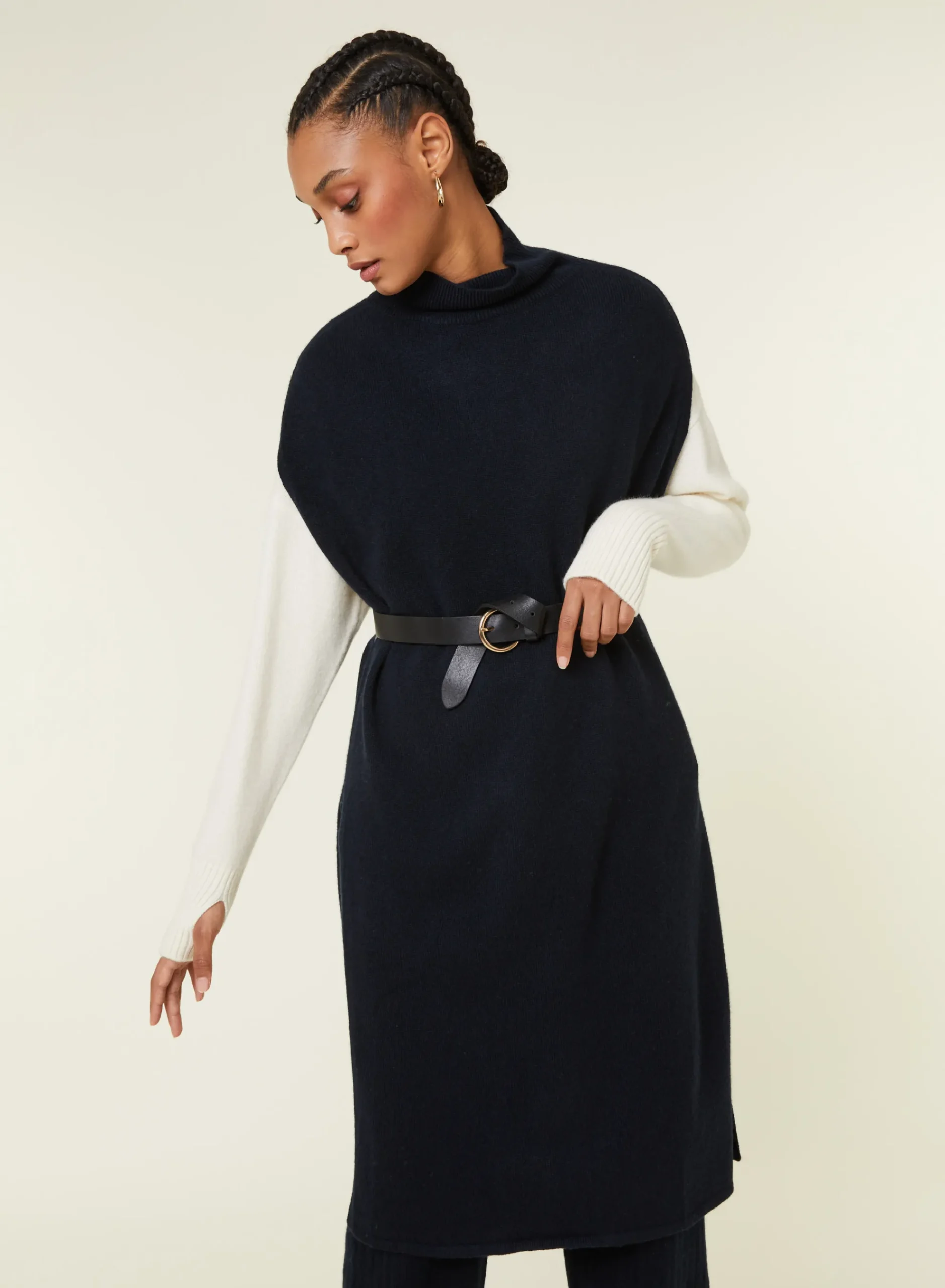 Maison Montagut Tunique Sans Manches Col Montant En Laine Et Cachemire - Garance>Femme Robes