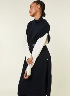 Maison Montagut Tunique Sans Manches Col Montant En Laine Et Cachemire - Garance><noscript><img width=