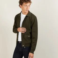 Maison Montagut Veste A Poches En Laine - Leopol>Homme Vestes Et Gilets