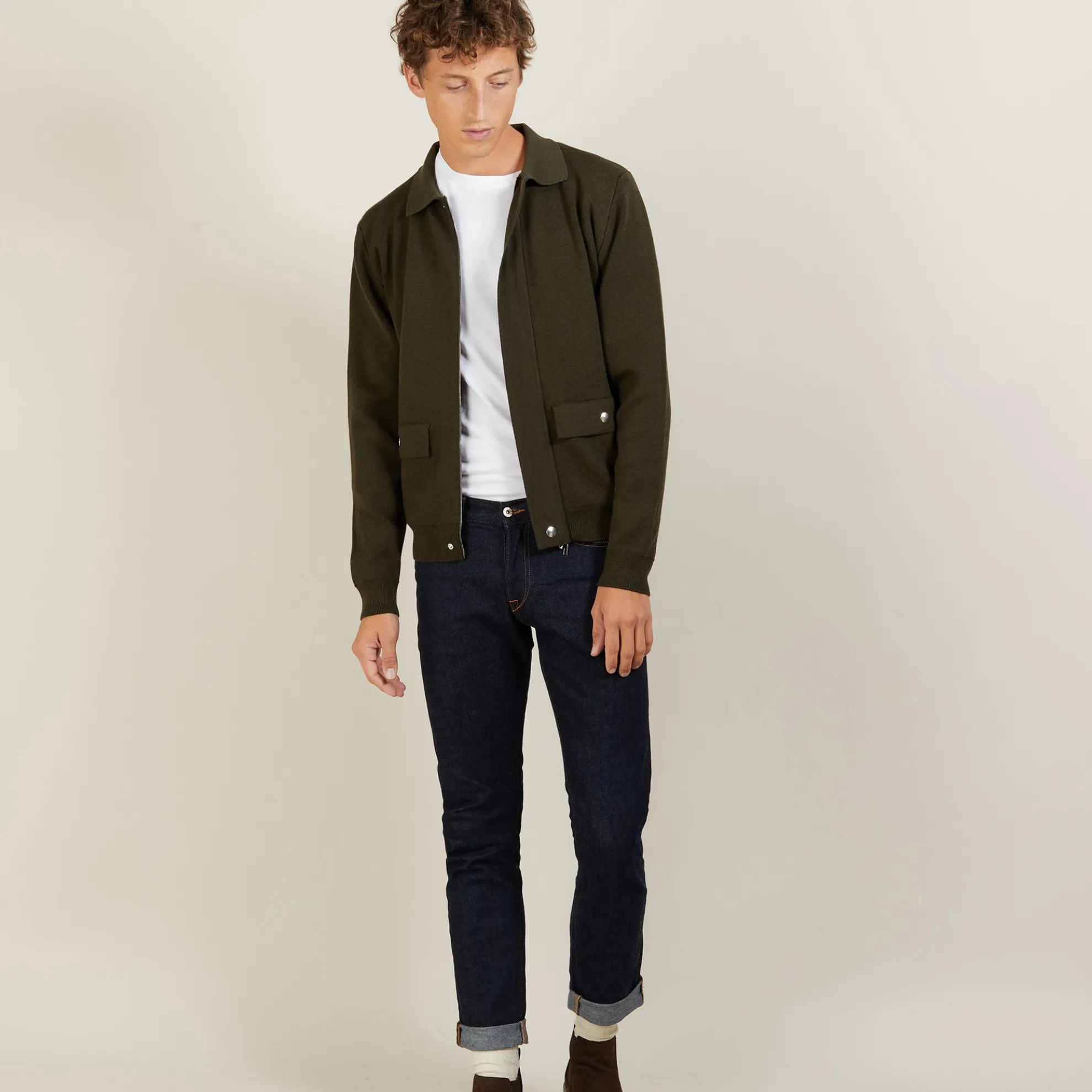 Maison Montagut Veste A Poches En Laine - Leopol>Homme Vestes Et Gilets